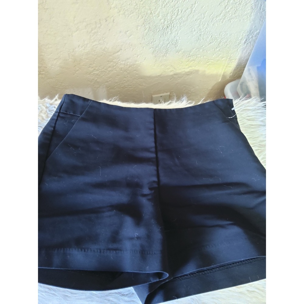 Maurices Womens Black Dressy Side Zip Shorts Size 9/10 Slant Pockets